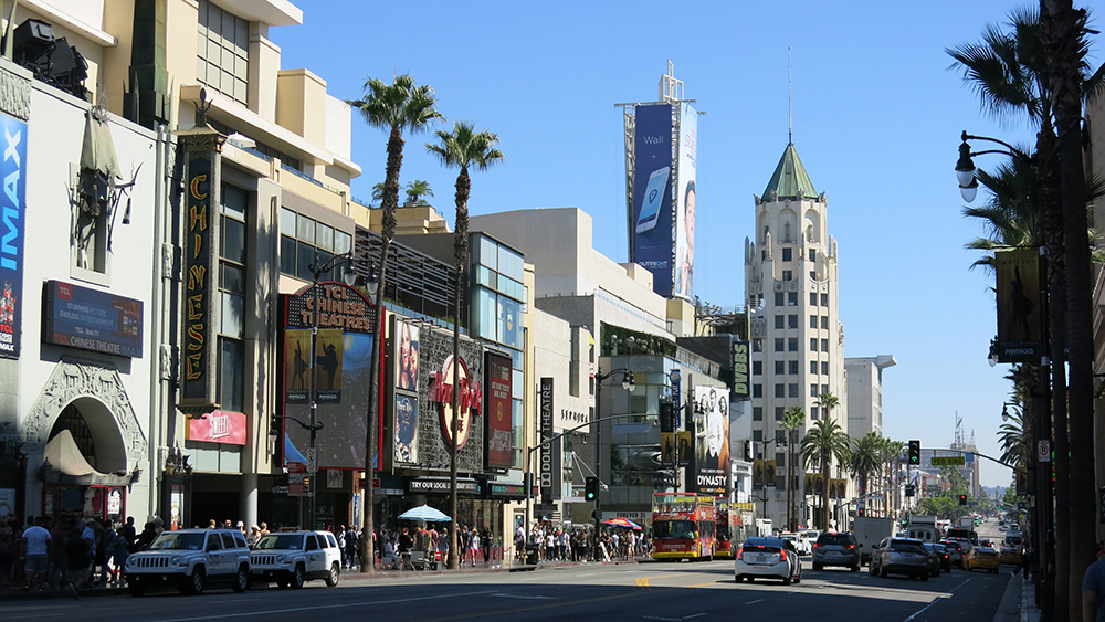 The Chinese Theatre on Hollywood Boulevard