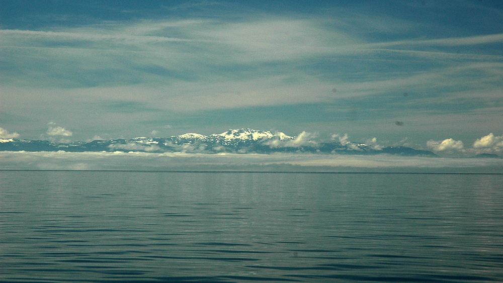 Vancouver Island across the Strait of Georgia