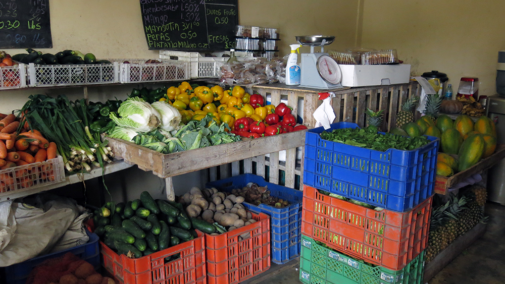 The Aladdin's Cave of fruit and veggies in Santa Catalina