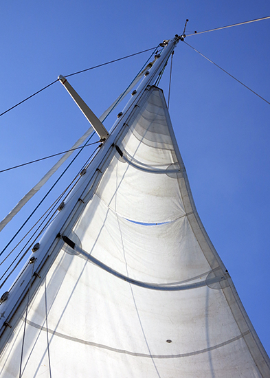 We split the mainsail rounding Point Conception