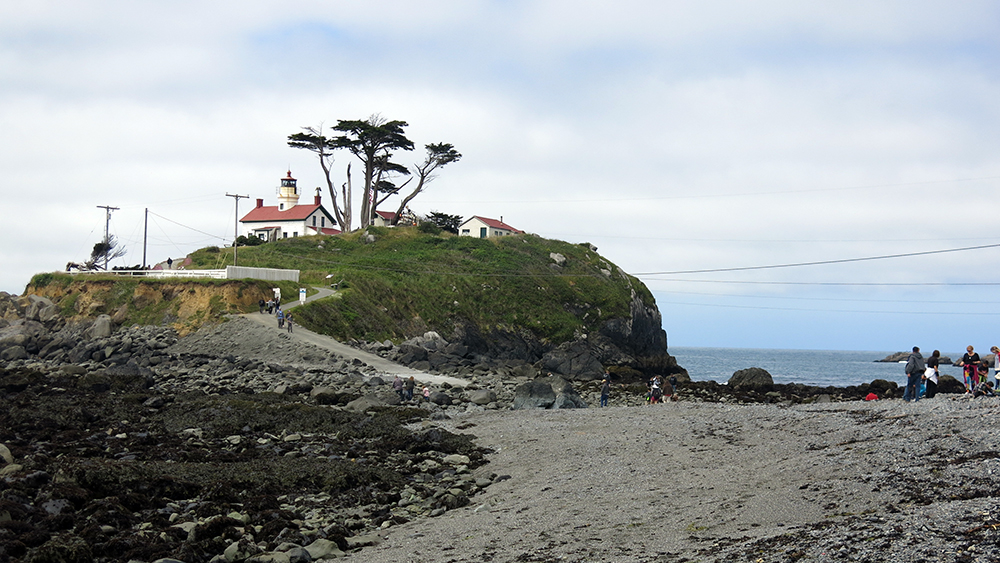 The historic lighthouse at Battery Point, Crescent City